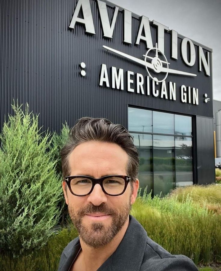 ryan reynolds outside aviation gin 
